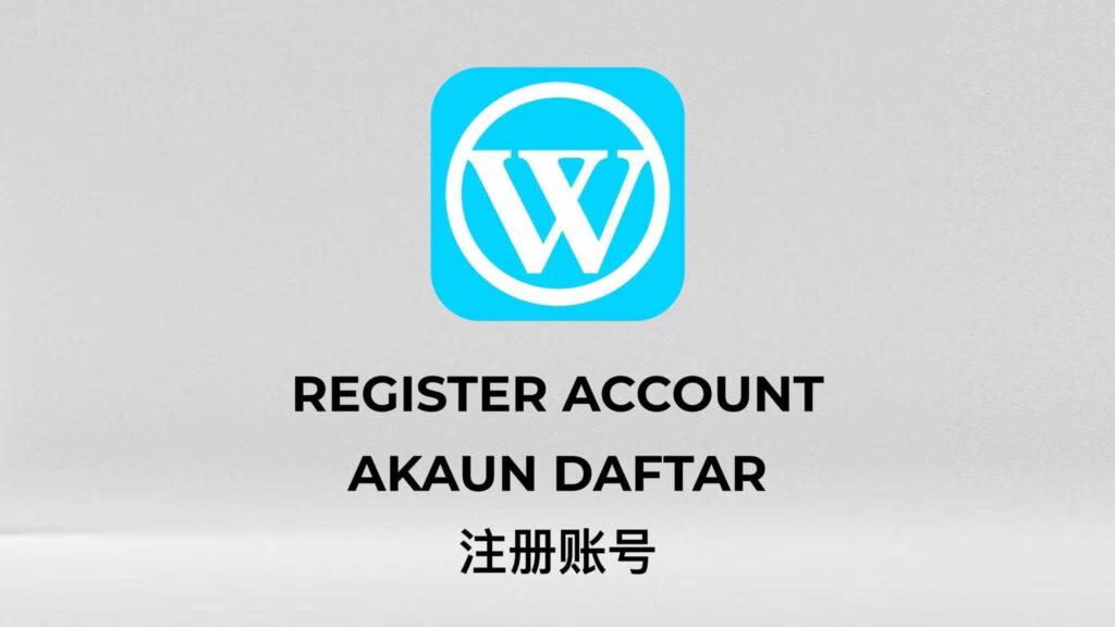 How to register winbox account with multilingual text